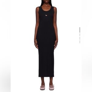 MAISON KITSUNÉ
fox-motif ribbed midi dress